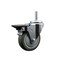 Service Caster 4 Inch Gray Polyurethane Wheel Swivel 34 Inch Threaded Stem Caster with Brake SCC SCC-TS20S414-PPUB-PLB-34212 - alternate 1